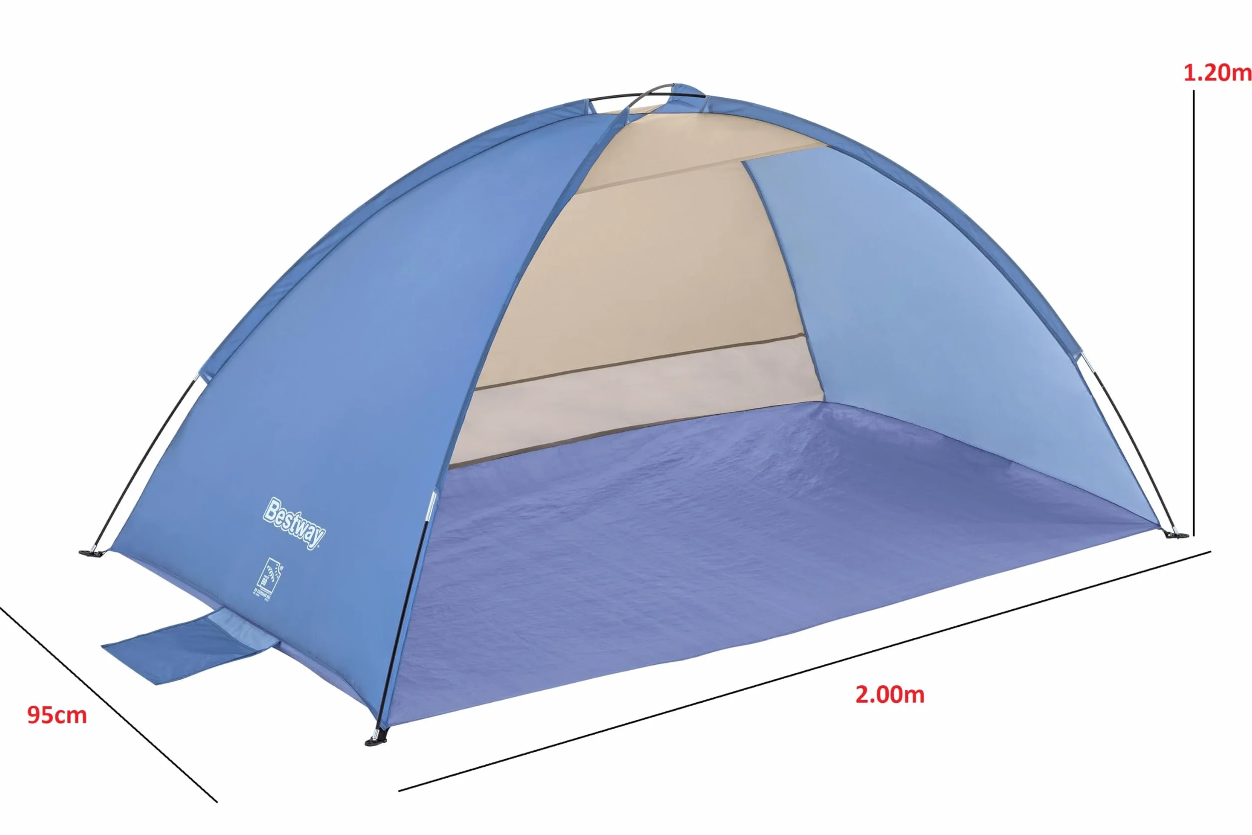 Bestway 68105-6 Tenda da spiaggia Beach Ground 2, per 2 persone