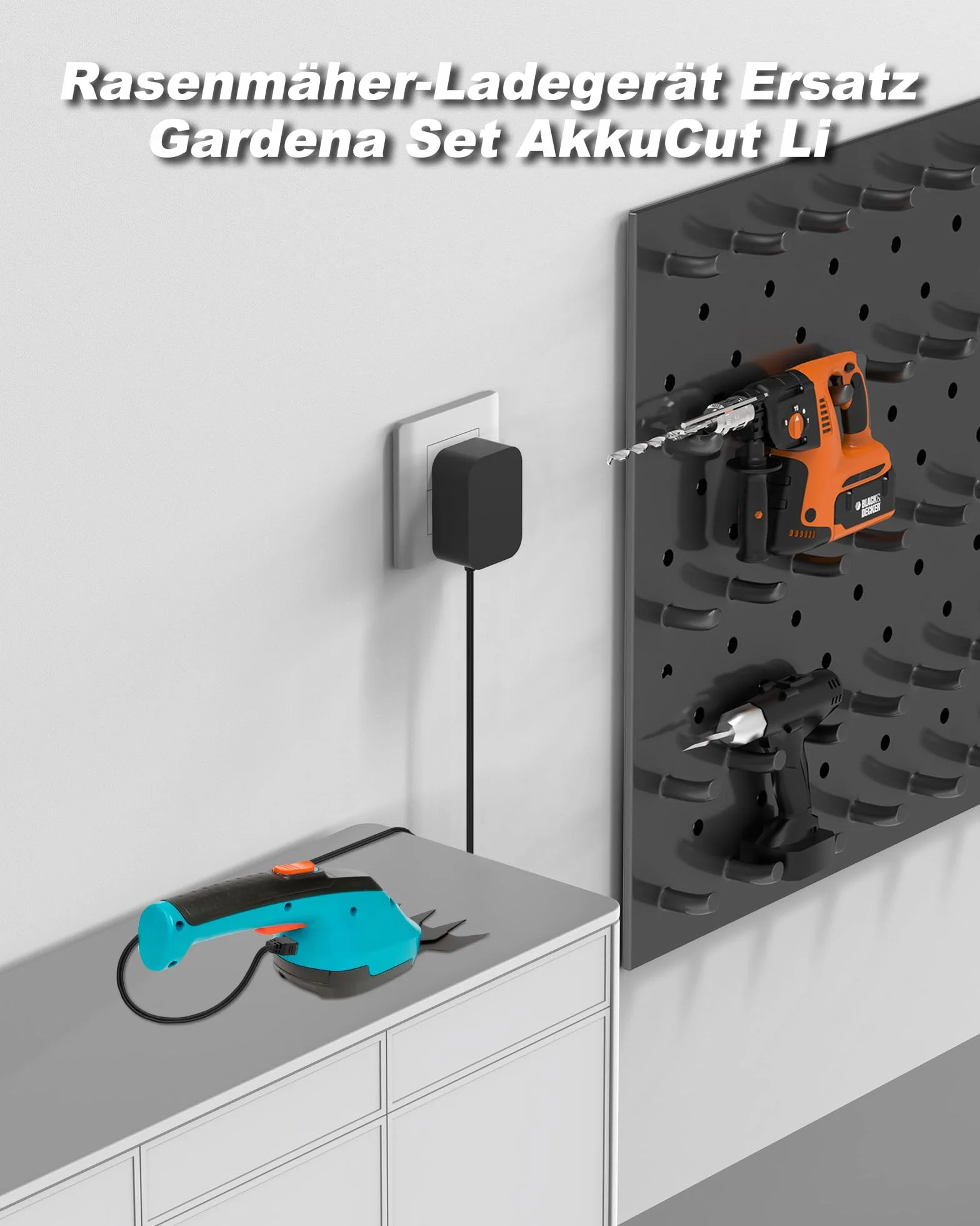 Cavo di ricarica da 5,5 V per Gardena 9850, 9851, 9852, forbici per erba a batteria ComfortCut ClassicCut