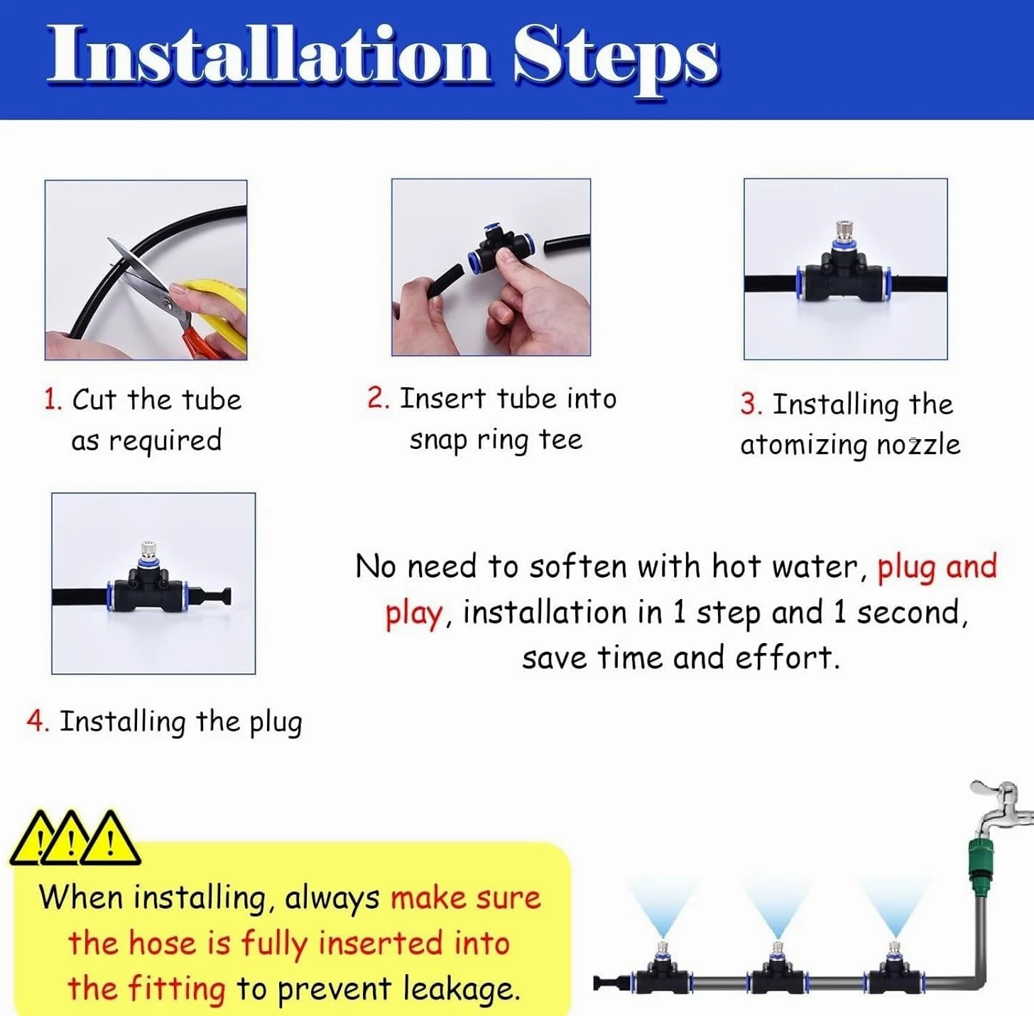 Di Irrigazione E Nebulizzazione For Patio – Raffreddamento A Nebbia Esterna For Cortili Include Filtro 'acqua For Serre Da Esterno(394inch/10m/32.8ft)