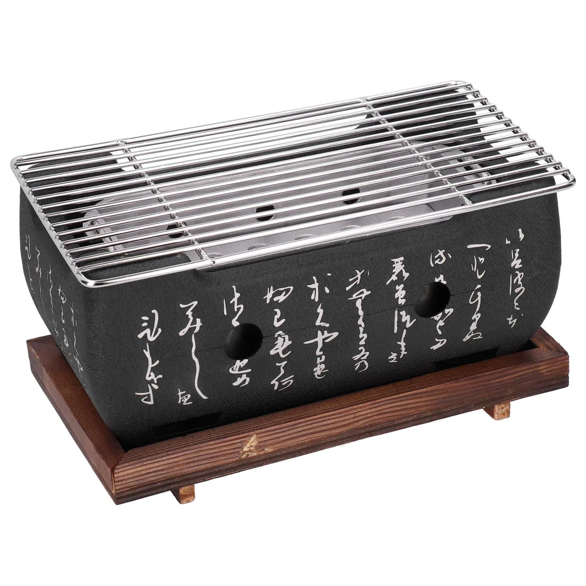 Akozon Griglia per Barbecue Giapponese Mini Accessori per Fornelli per Barbecue in Lega di Alluminio per Uso Domestico in Lega di Alluminio