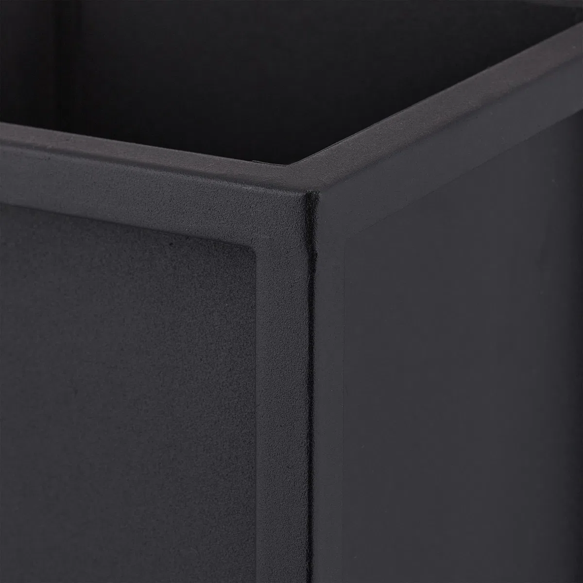 Relaxdays Supporto per Fiori, Portavasi in Ferro, HLP: 70x55x20 cm, Porta Piante Rettangolare da Interni, Metallo, Nero