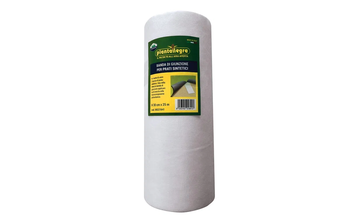 Piantallegra - Banda, nastro giunzione per prati sintetici, altezza 0,30 centimetri x 25 metri