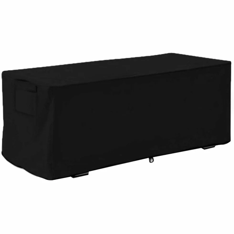 Copertura per Scatola di Immagazzinaggio per Esterni, Copertura per Scatola da Esterno UV Impermeabile Antipioggia per Esterni 123 * 62 * 55 cm per Giardino Cortile (Nero)