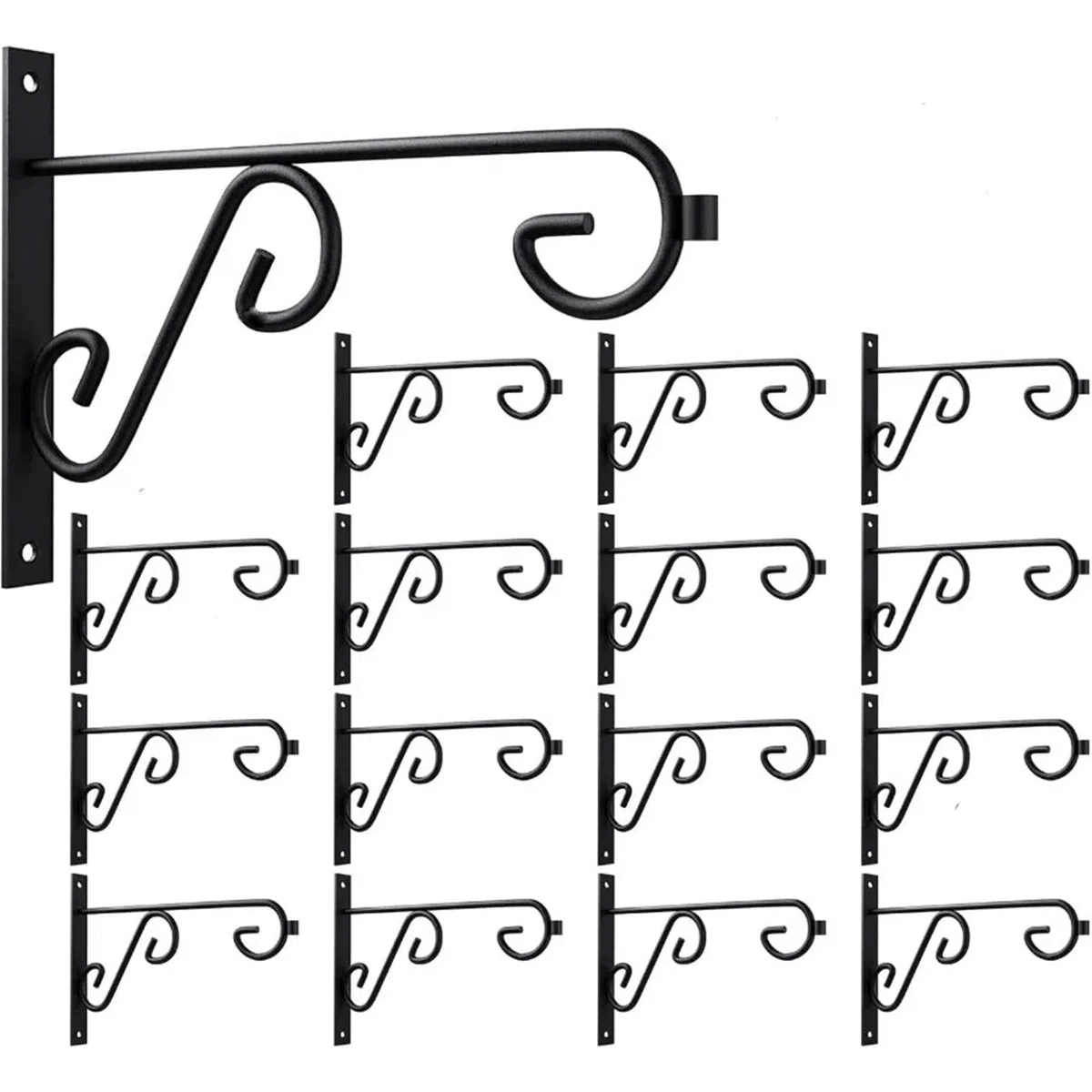 Confezione da 16 ganci for piante 6 pollici, parete in metallo antiruggine, for interni ed esterni, for mangiatoie for uccelli, fioriere, lanterne, campanelli eolici, porte Per Vasi Sospesi