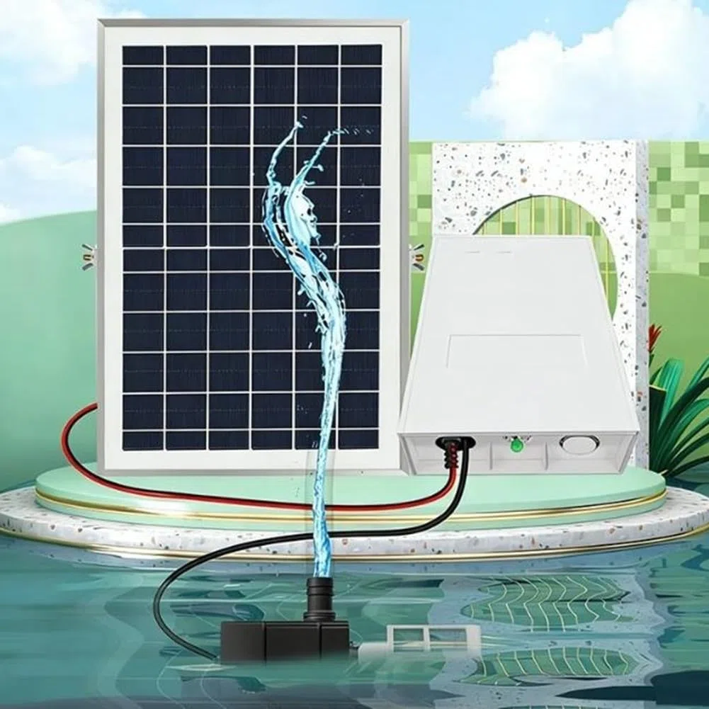 DC 9V Pompa Fontana Solare Per Giardino Rockeries E Stagni Con 240L/H Flusso E 2.5M Verticale Consegna (9V 10W)