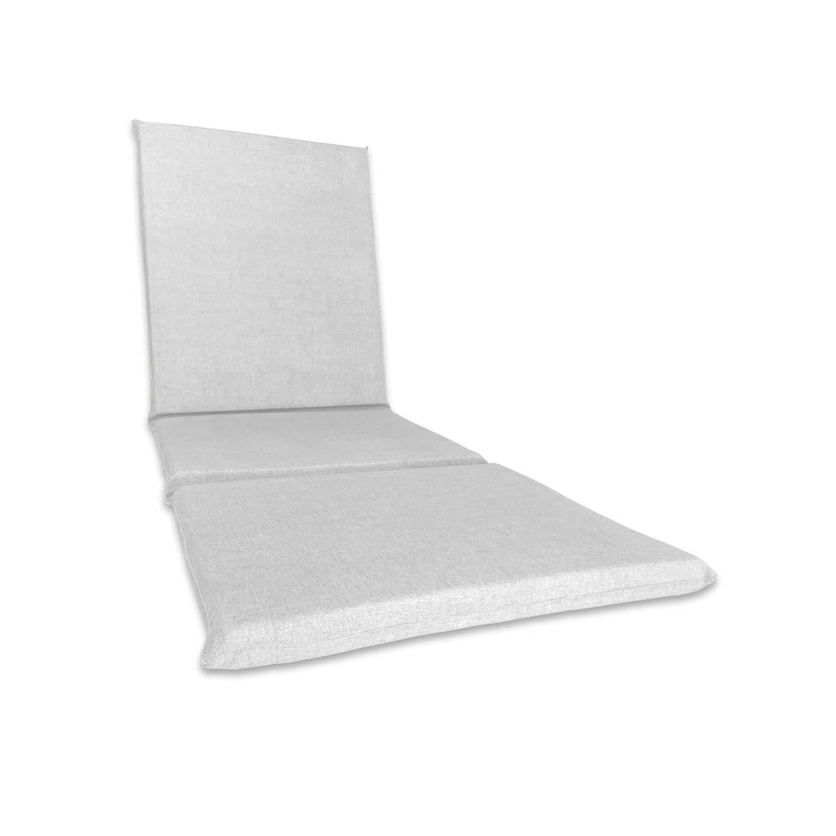 Il Tuo Artigiano Design uscino Imbottito per Lettino Prendisole Artigianale Totalmente Sfoderabile made in Italy - 190x60 cm (Bianco)