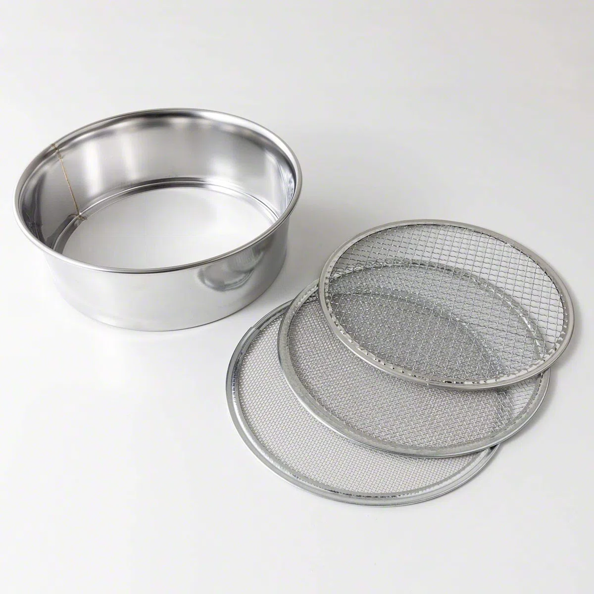 Hanafubuki - Set di 3 setacci per terreno, 210 mm, realizzati in Giappone, 3 filtri a rete, strumento giapponese per giardinaggio bonsai - 210 mm