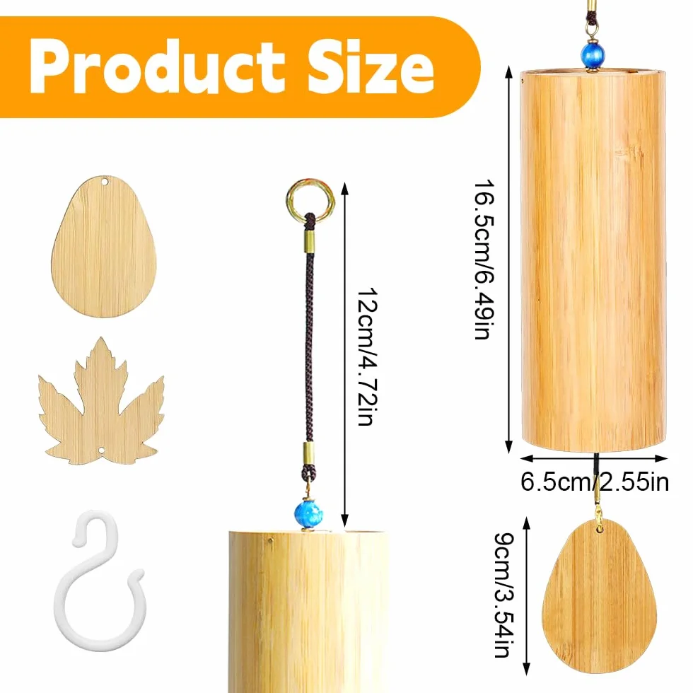 Campanelli Eolici In Bambù, Meditazione Chimes, Campanelle A Vento Giapponesi In Bambù, Scacciapensieri Yoga, Chime Bamboo per Esterni, Yoga, Gartendekoration, Le Emozioni Lenitive