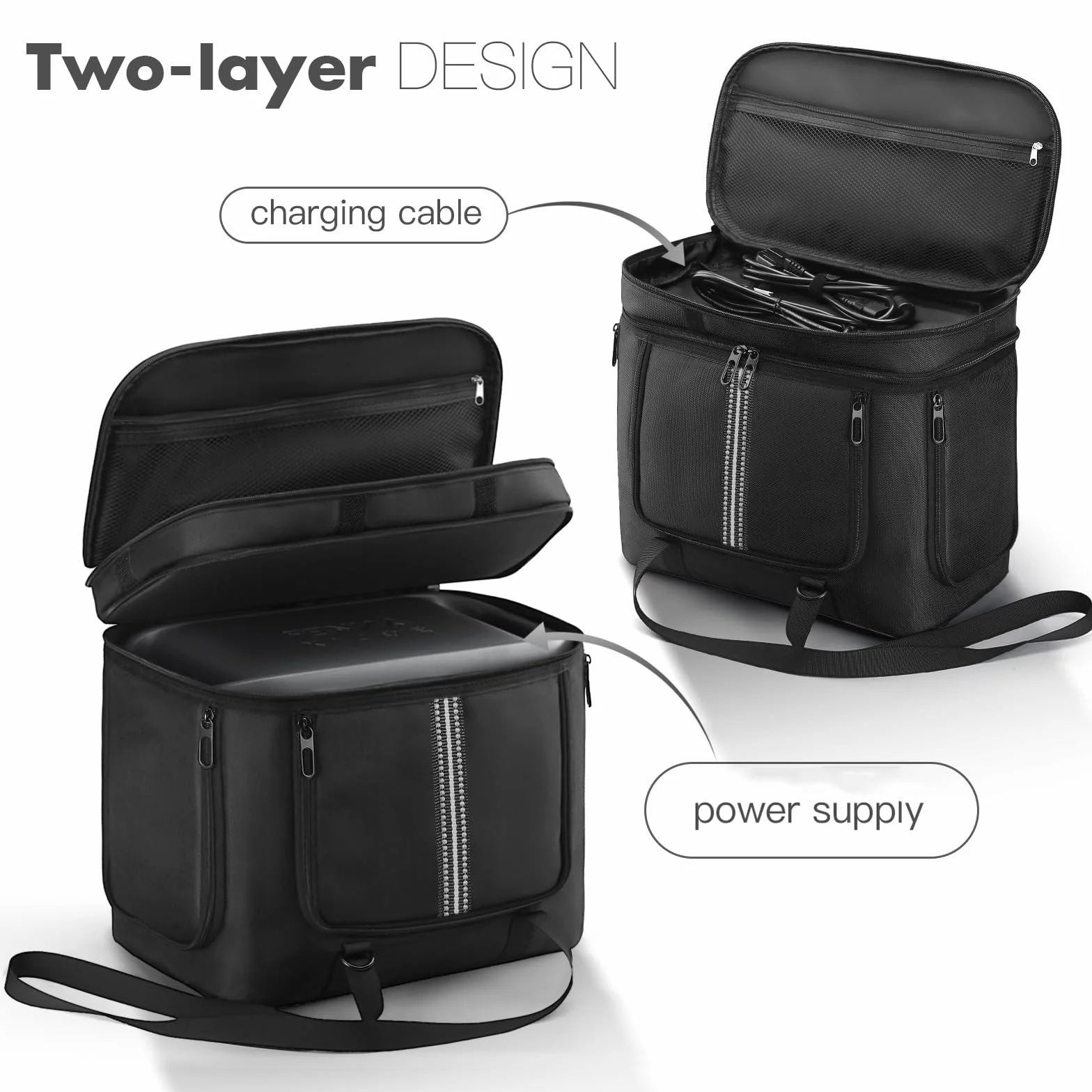 Borsa da trasporto compatibile con Anker SOLIX C1000 Power Station portatile, custodia da viaggio custodia protettiva per accessori generatori solari C1000