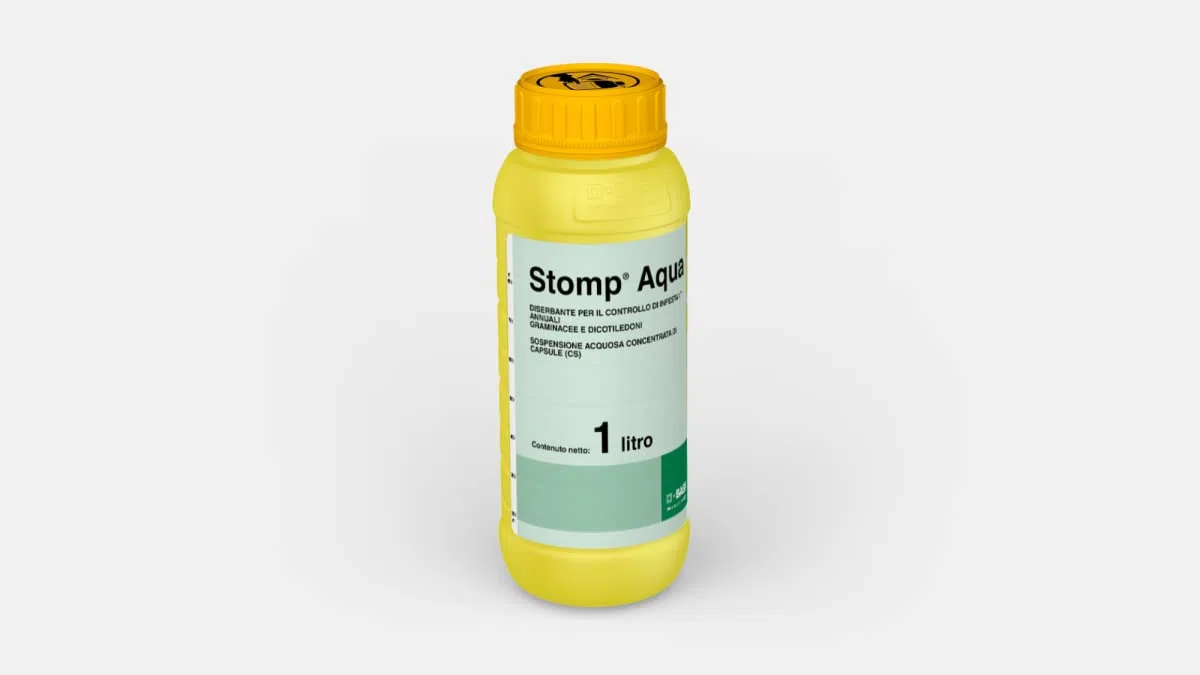STOMP AQUA 1LTerbicida a base di Pendimetalin per il controllo delle infestanti