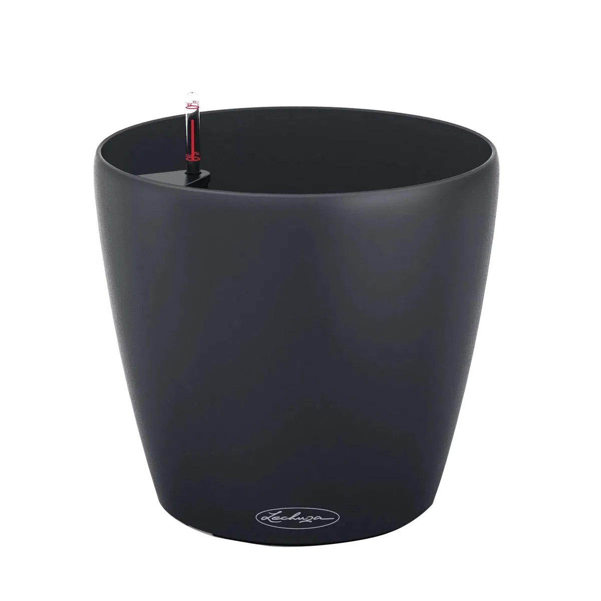 Lechuza - Vaso classico color eco 60 grigio scuro | vaso con sistema di irrigazione e indicatore del livello dell'acqua|in plastica 100% riciclata | superficie opaca | Ø 60 x 55,5 cm | 18955