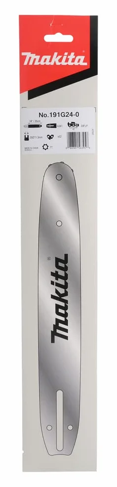 Makita barra di guida, 35cm, 1,3 mm, 3/8'', 191G24-0