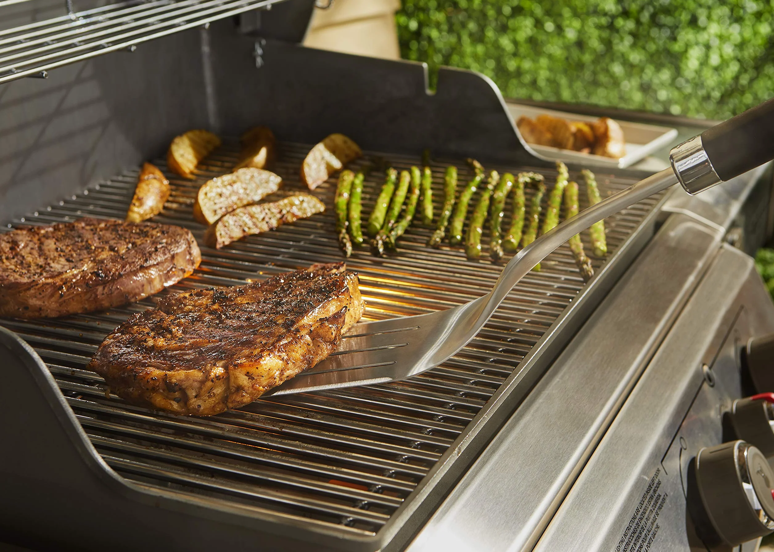 Weber 6761 - Spatola Premium, lunghezza 46 cm, colore: Nero/Argento