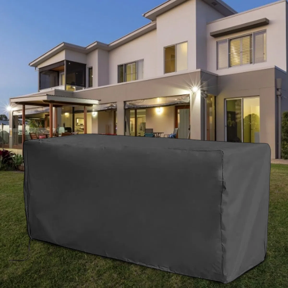 Telo di copertura per contenitore esterno | resistente alle intemperie – Copertura resistente alle intemperie per giardino, balcone, terrazza, cortile, campeggio, piscina, prato