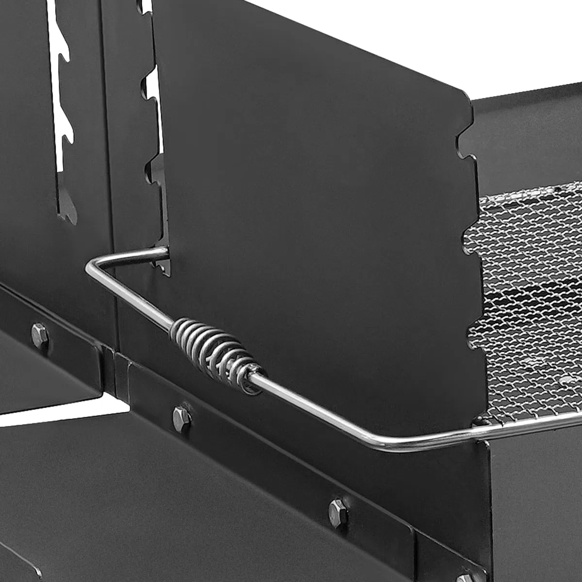Barbecue a carbonella in acciaio inox, a colonna, con supporto, da giardino, con ripiani laterali, griglia regolabile in altezza, 100 x 65 x 133 cm