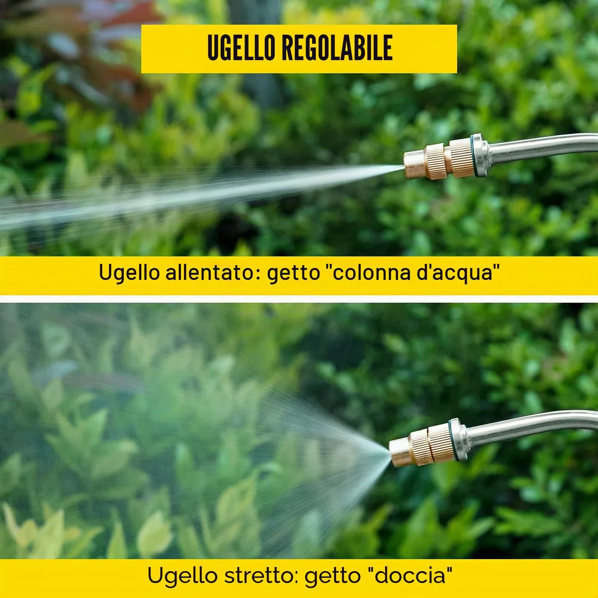 Vevor - Spruzzatore in acciaio inox, da giardino, nebulizzatore per piante per giardinaggio, casa e pulizia a pavimento, adatto per le esigenze attuali dell'industria, dell'agricoltura