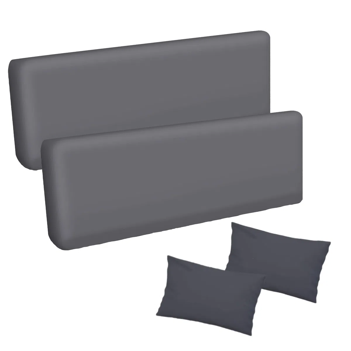 Ferocity Cuscino per panca da giardino, impermeabile, 185x50x50 cm, per mobili da giardino, per pallet, per esterni e patio, con schienale Glatt Palm Bright [133]