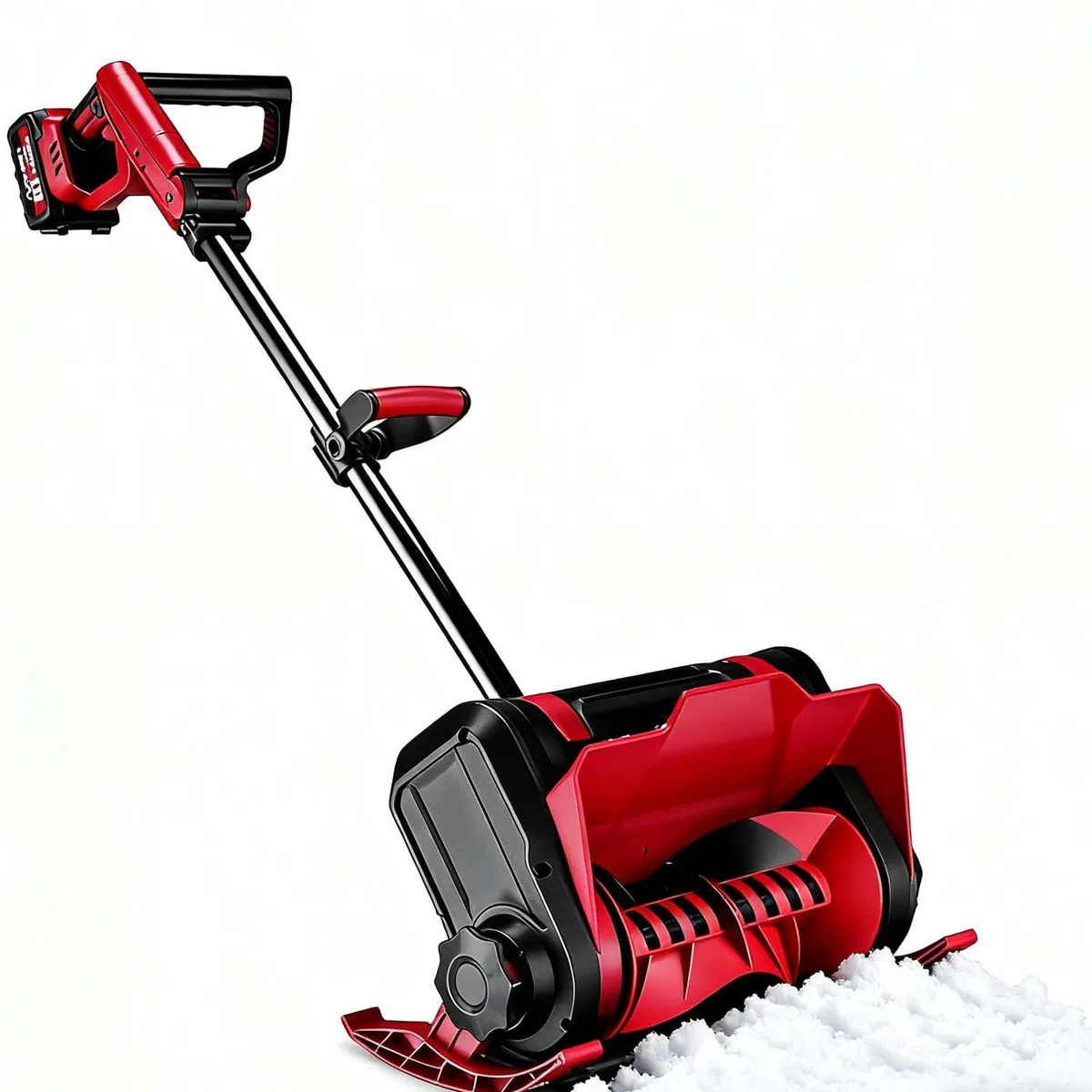 Spazzaneve Senza Fili 1200W, Getta Neve Elettrico 32 Cm, Alimentazione Batteria 20V 4.0Ah, Motore Spazzole 8 M Distanza Lancio Per Viale Terrazza Marciapiede.