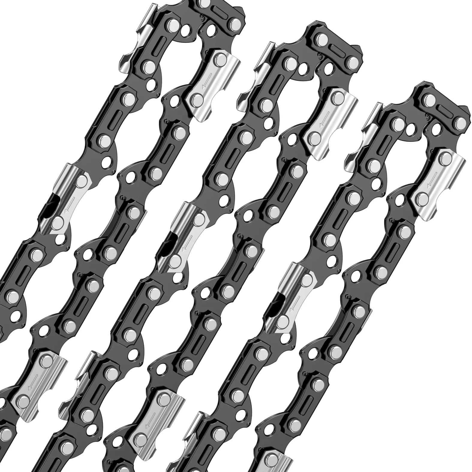 3 Catene per Motosega 1/4" 56 Maglie 1.1mm 25cm 043