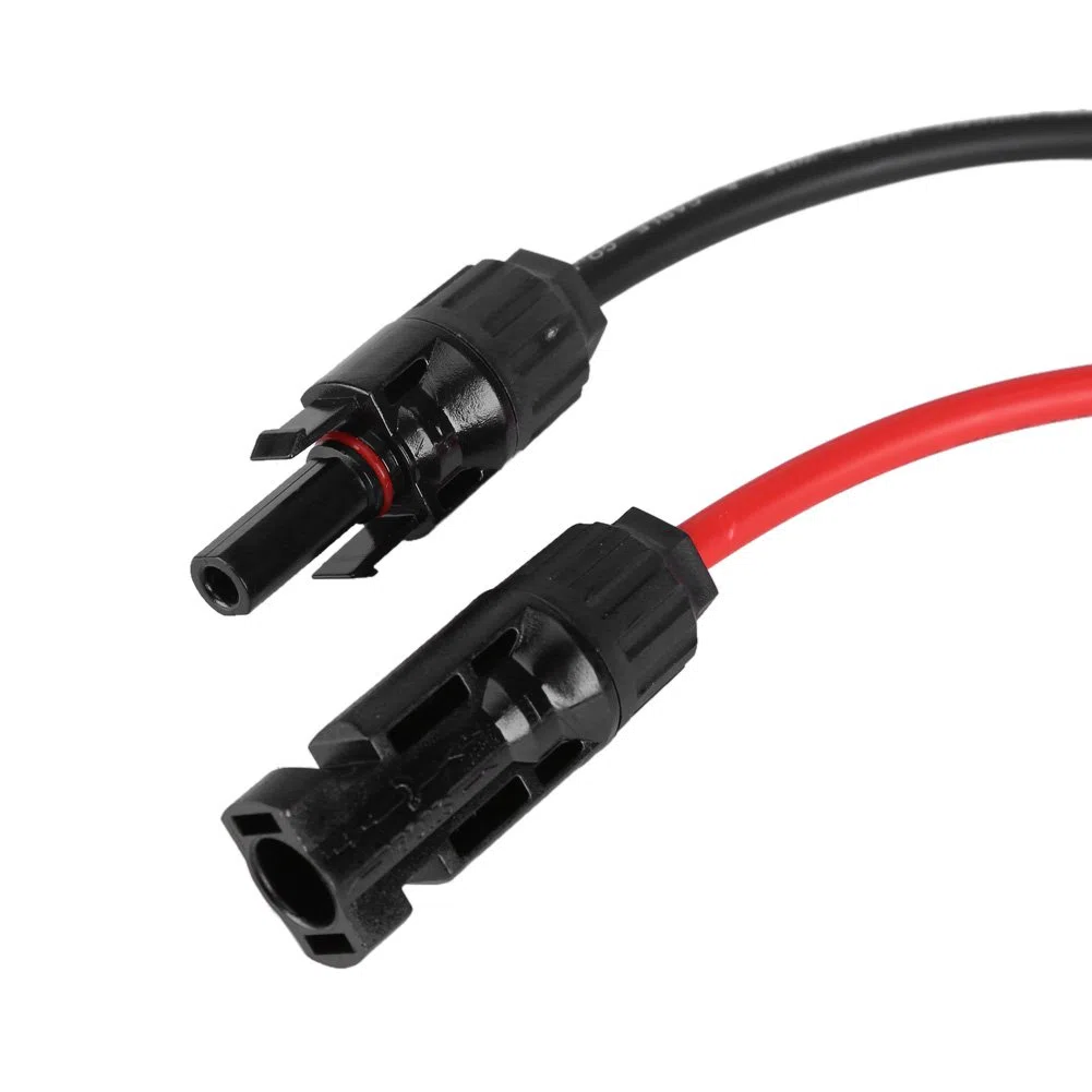 Cavi di Prolunga Solare 5 Piedi con Connettori Maschio/Femmina IP67, 6mm², per Pannelli Fotovoltaici, Inverter e Regolatori, Facile Installazione, Impermeabile, -40℃ a +105℃