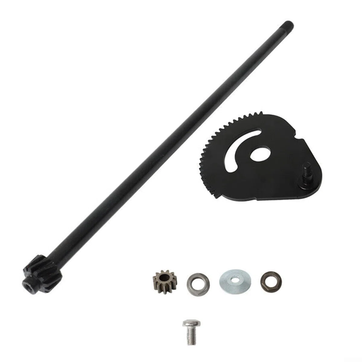 Kit di montaggio asta di sterzo per tosaerba, con meccanismo a ingranaggi, parti di ricambio con set di boccole per trattori da giardino