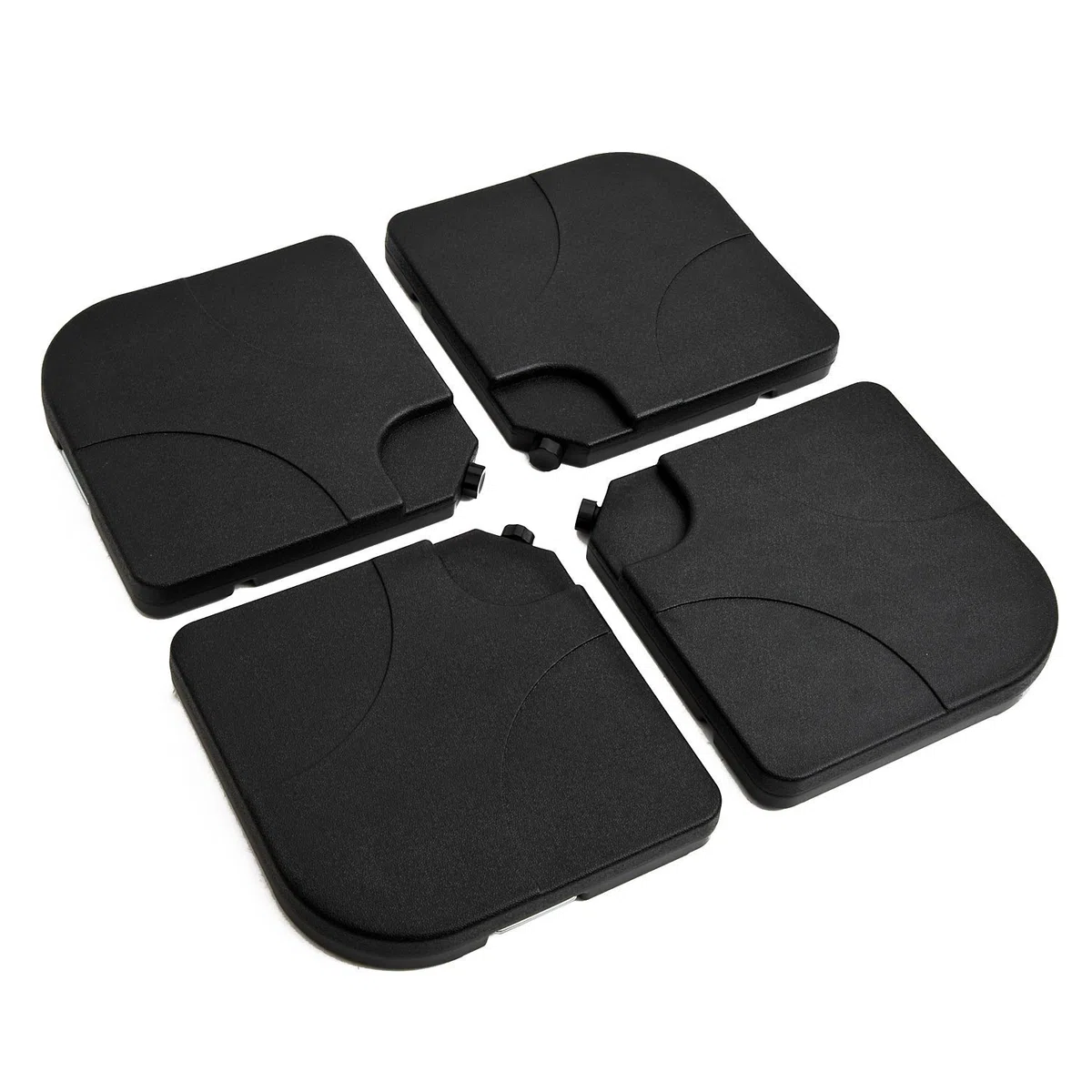 Outsunny Set 4pz Base per Ombrellone da Giardino in Plastica 50 × 50 × 7.5cm