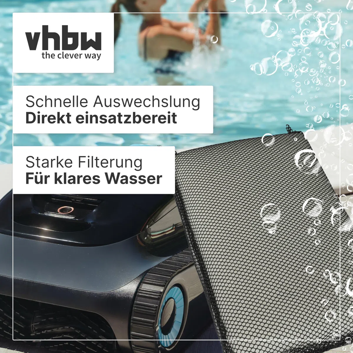 vhbw 20x Filtro sostituisce Meranus 13512-20157 per aspiratore Piscina - Filtro fine, 25 x 16 x 4 cm