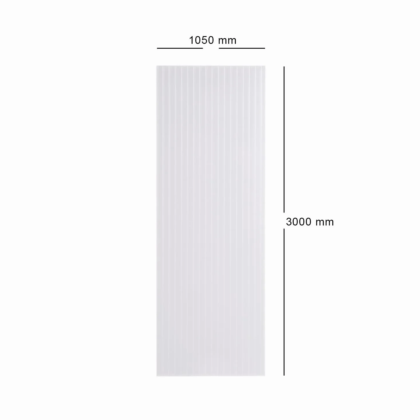 LASTRA POLICARBONATO ALVEOLARE TRASPARENTE 300x105 cm Spessore 6 mm 2 PARETI TRASPARENTE