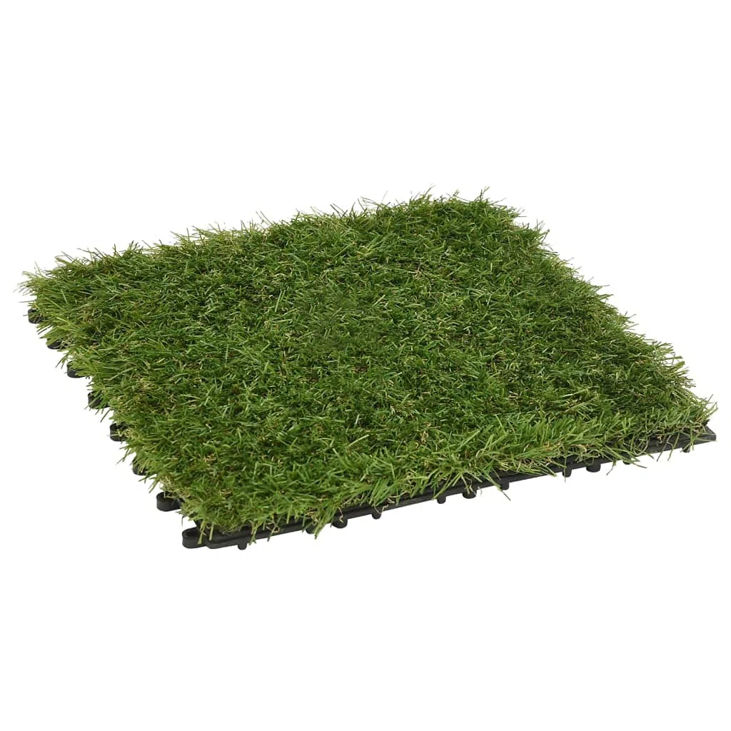 vidaXL Piastrelle in Erba Sintetica 22 pz 30x30 cm Verde