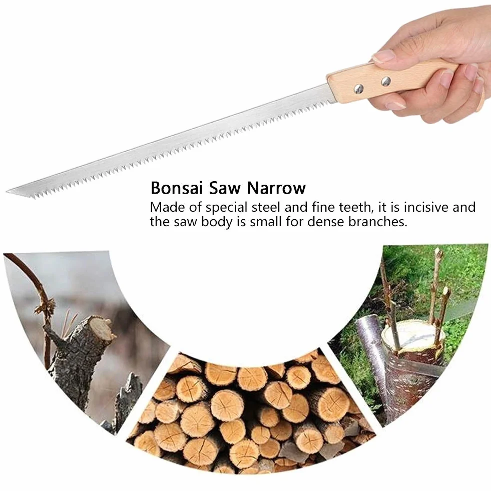 per Bonsai per Alberi Stretta 325 Mm per Alberi a Lama Stretta a Mano per Denti Piccoli Attrezzi da Giardino Accessori Professionali per l'uso