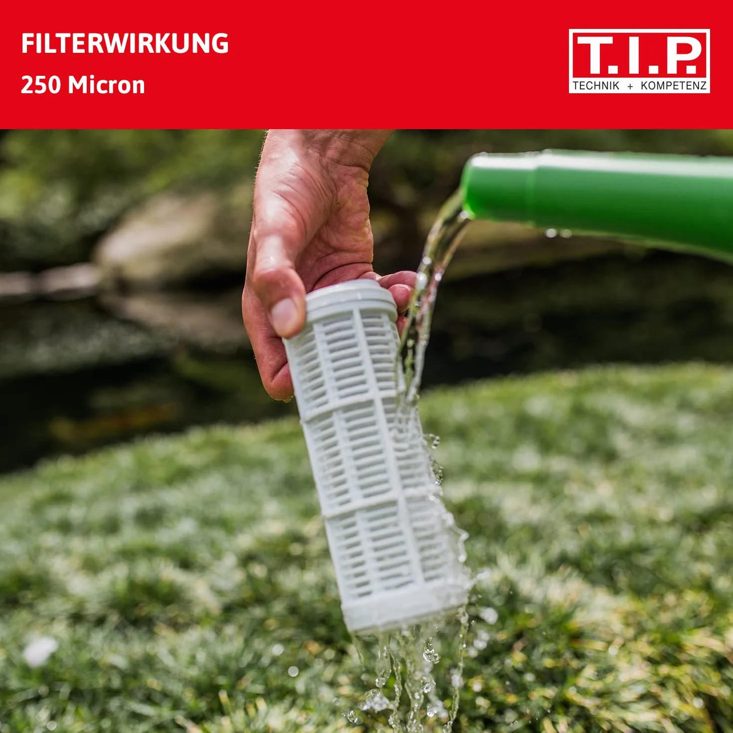 T.I.P. filtro di ricambio per prefiltro 12,7 cm (contro sabbia e solidi, lavabile, ecologico, alto effetto filtrante 250 micron, per pompe) 31053