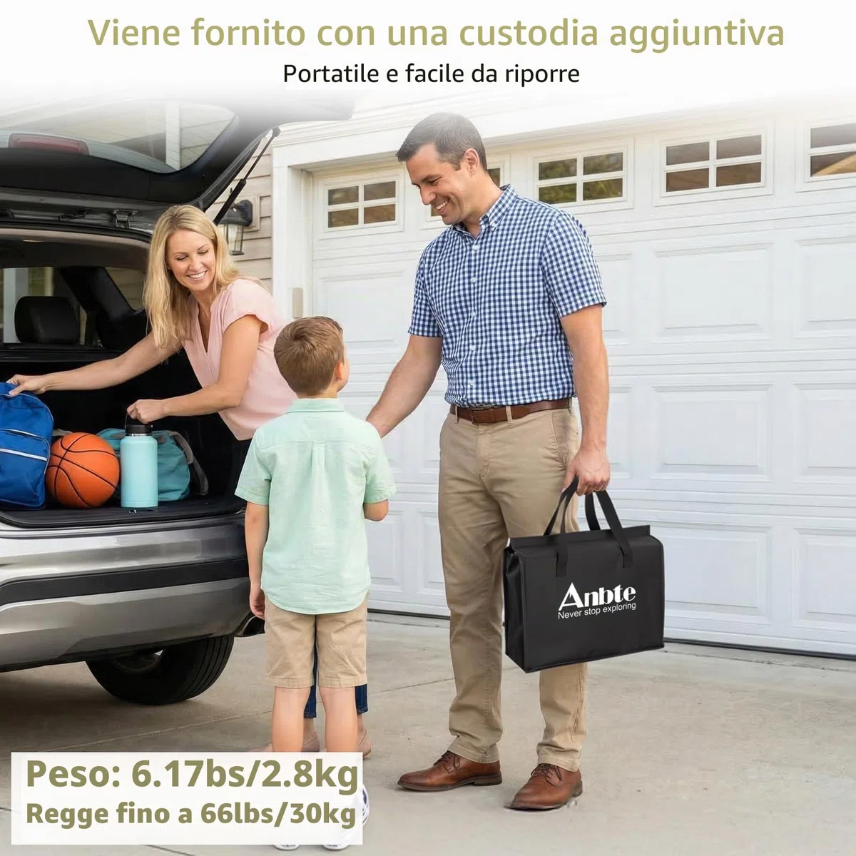 Anbte Tavolo Basso da Campeggio Picnic Spiaggia 87 * 40 * 26.2 Pieghevole Portatile Tavolino da Comodino Multifunzione per Lavoro/Caffè/Truccarsi/Mercatini-Nero