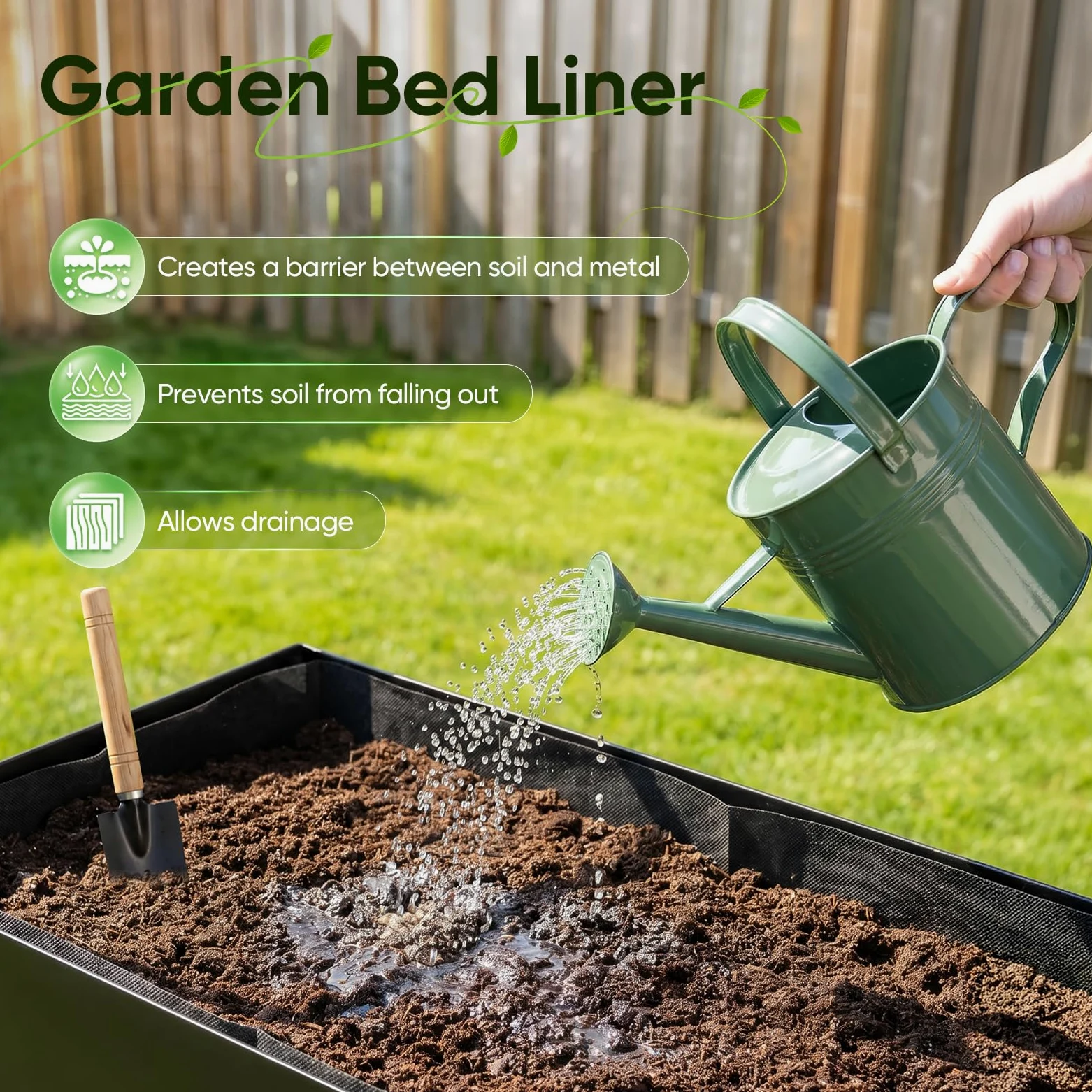 Aiuola rialzata in metallo con ruote e ripiano, 111 x 57 x 79 cm, fioriera da giardino con inserto, fori di drenaggio e attrezzi, aiuola per verdure, vaso per erbe aromatiche per il giardino del