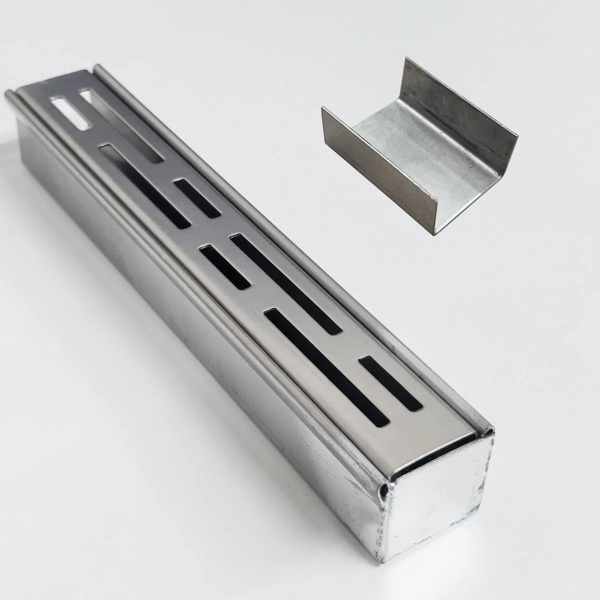 Piccolo Canaletta Scolo Accessori, Tappo Terminale con Connettore, per Canaletta Scolo 3,5cm