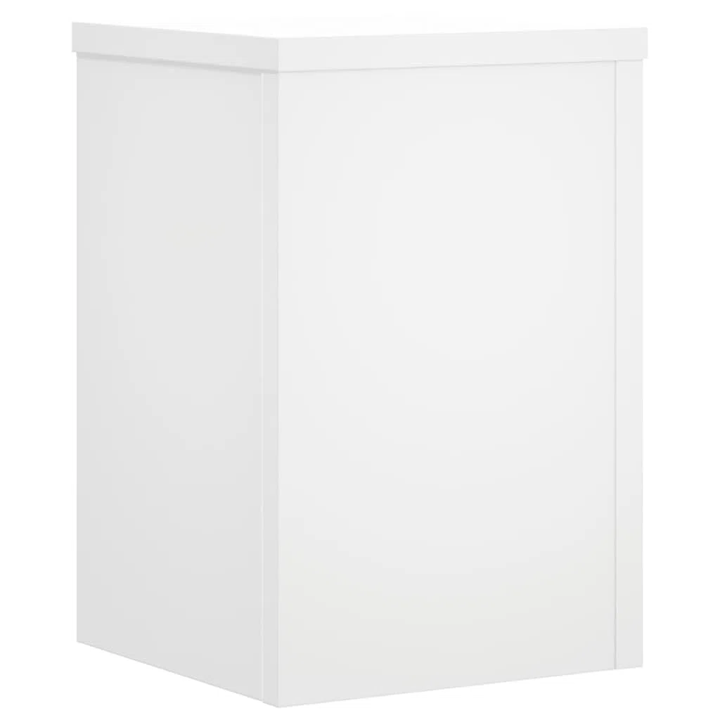 vidaXL Supporti per Piante 2 pz Bianchi 25x25x35 cm Legno Multistrato, Supporto per Fiori, Porta Fiori, Supporto per Piante da Interno, Porta Piante
