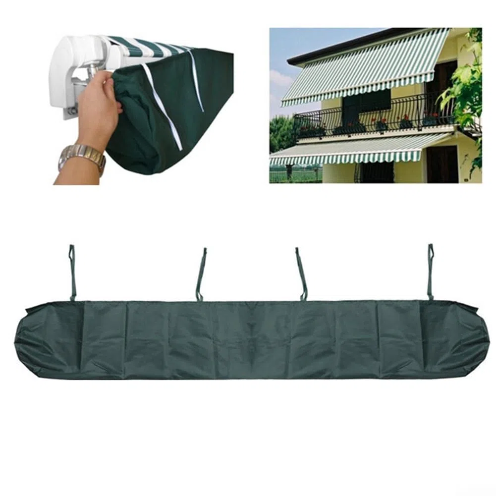 Copertura per tenda da esterno, resistente alle intemperie, soluzione di stoccaggio per una maggiore durata delle tende da sole (verde 4,5 m)