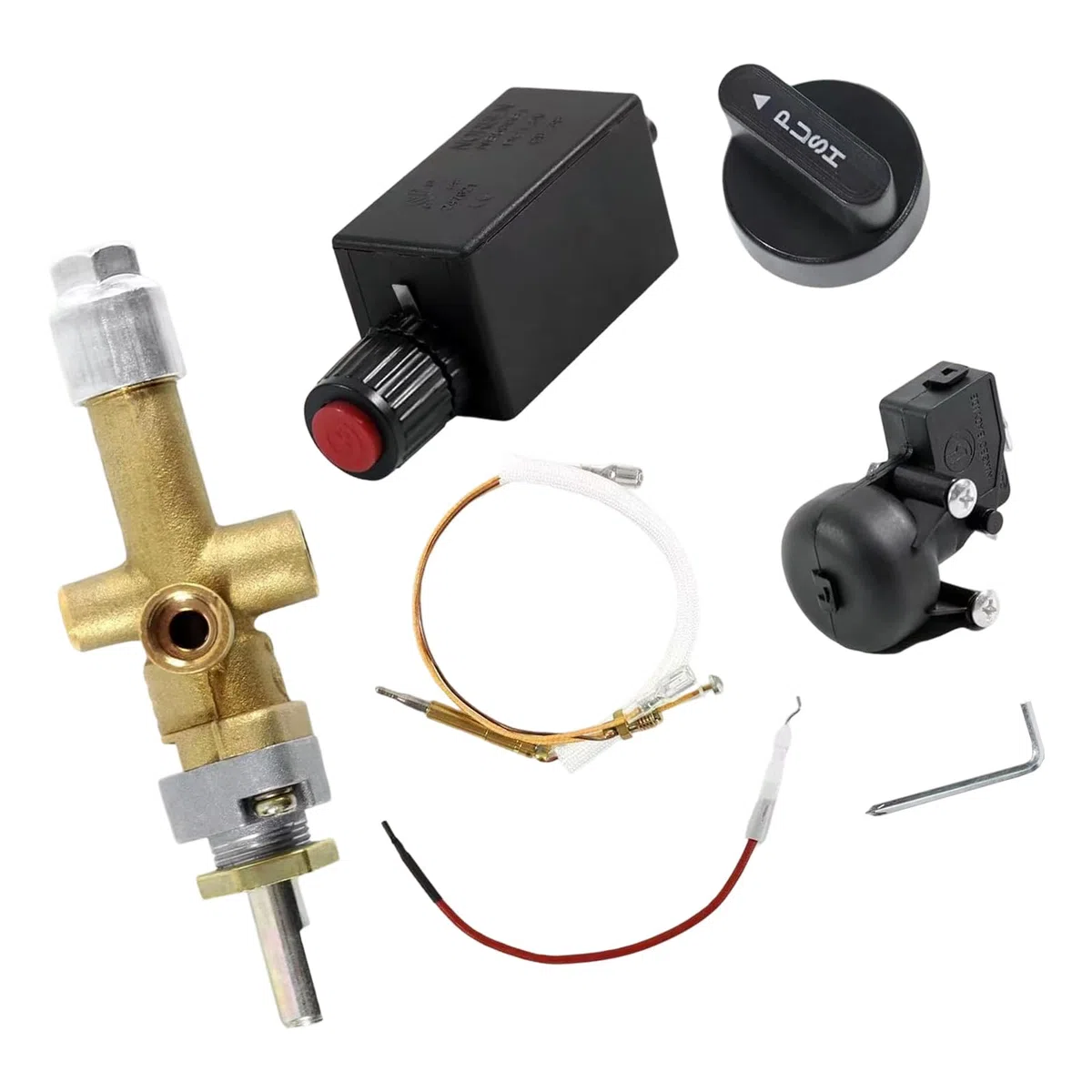 Riscaldatore per Patio a efficiente Distribuzione Rapida del Calore Tubo da 0, 6 m Valvole limitatrici Pressione Incluse Protezione Sicurezza Riscaldatore Esterno