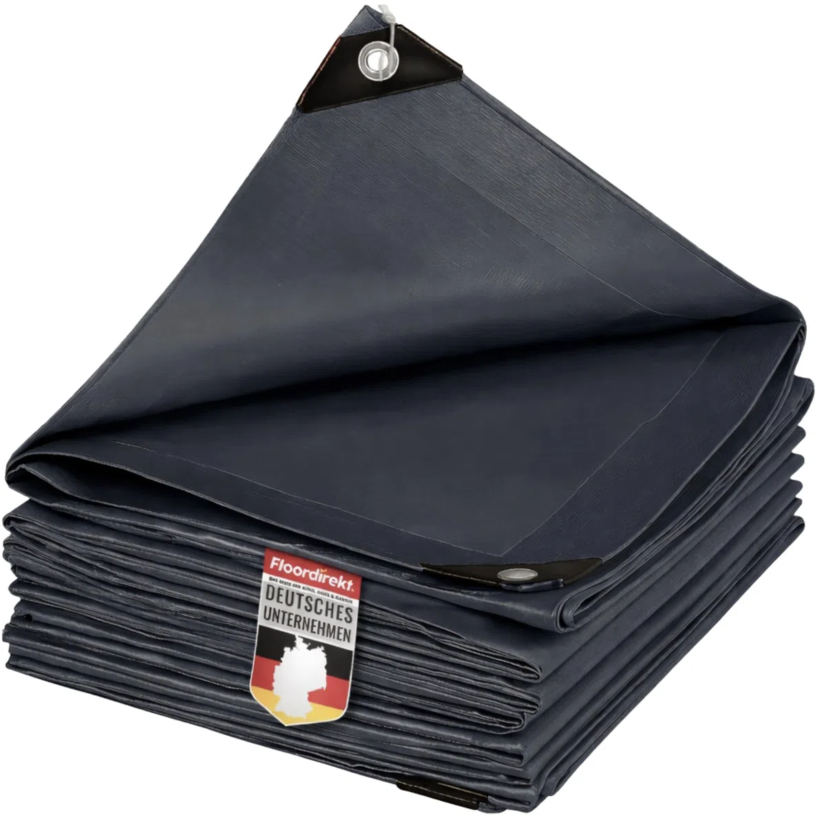 etm Telone di copertura 240 g/m², impermeabile, 6 x 8 m, colore antracite, multiuso per la protezione dalle intemperie, adatto per il giardino, resistente ai raggi UV, impermeabile e lavabile