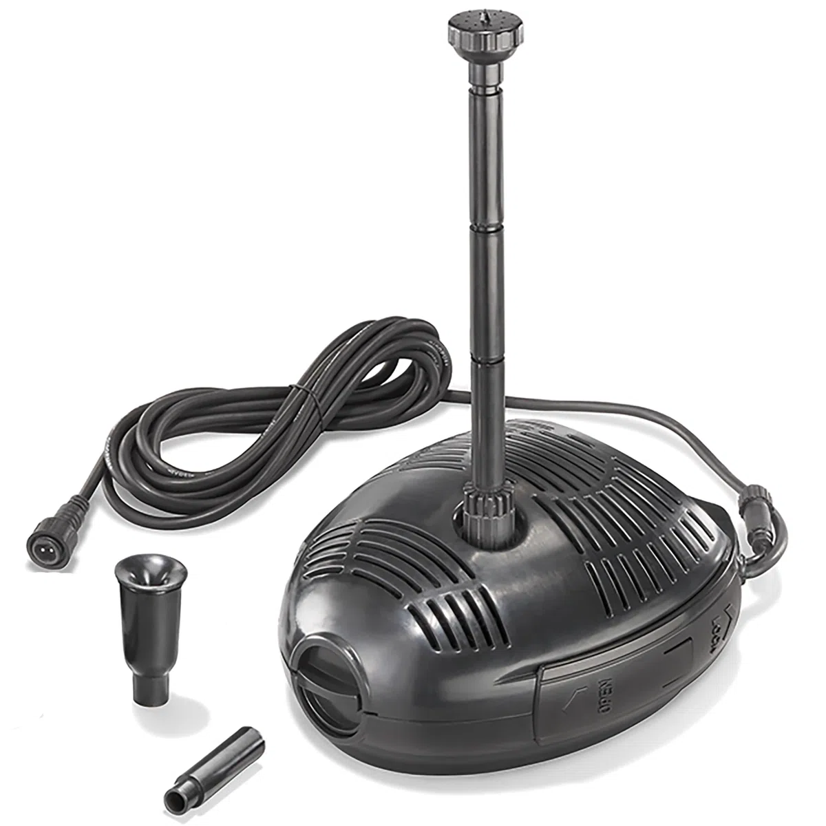esotec Pompa di ricambio solare Roma 900/1500, set irrigatore, connettore LED, 12-24 V/DC, pompa per laghetto universale, pompa singola, ricambio per accessori, pompa di espansione, IP68 101734
