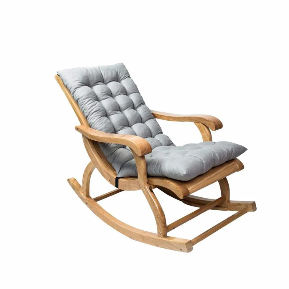 Home Cuscino per sdraio sedia a dondolo cuscino da giardino in tessuto schienale sedia in rattan cuscino antiscivolo imbottito cuscino sedile