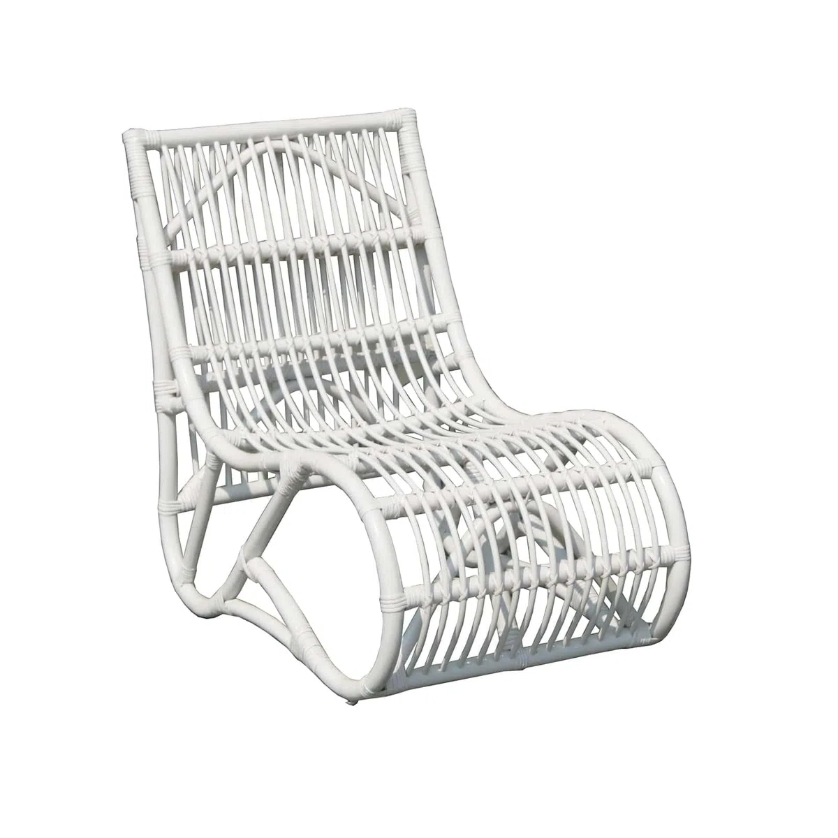 CHILLVERT - SILLON TUMBONA PARMA RATTAN NATURAL - COLOR BLANCO (61x94x85 CM) Cura della persona e salute
