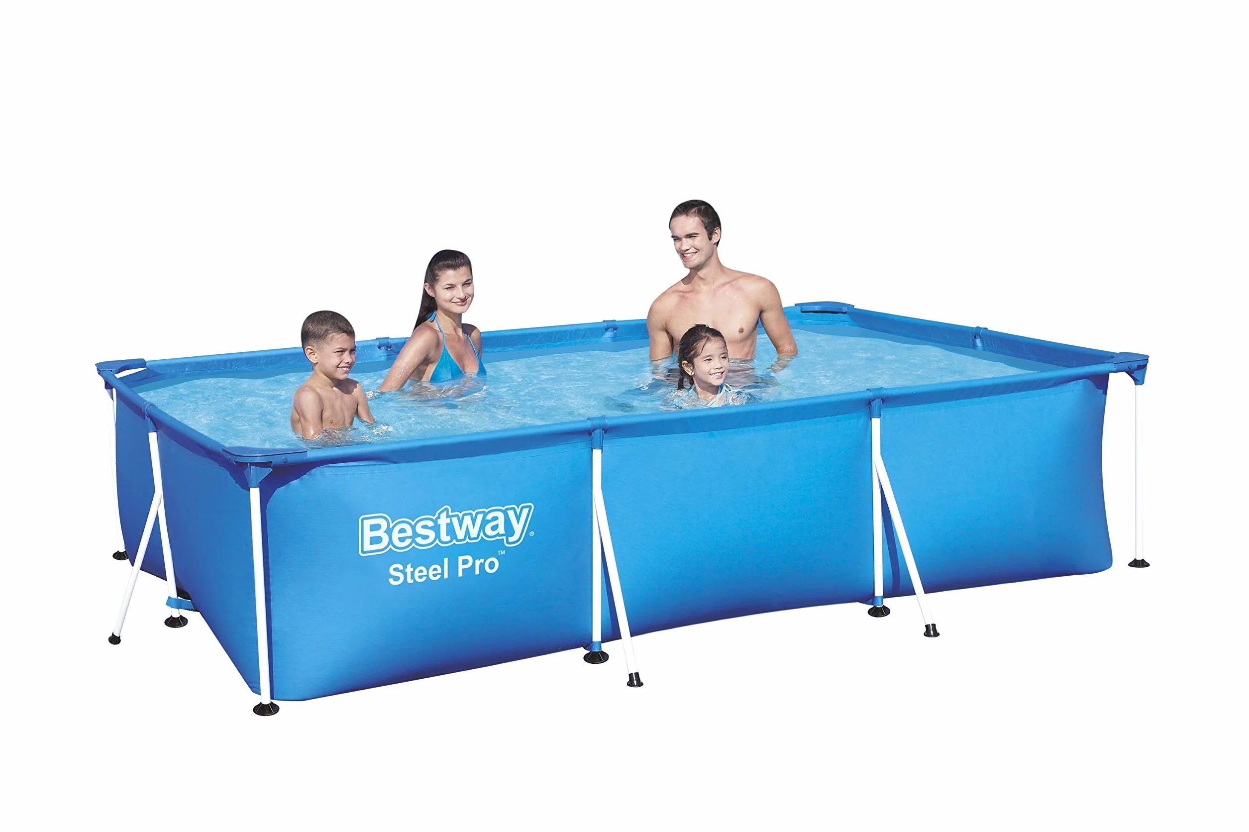 Bestway 56404 Piscina Fuori Terra Steel Pro Rettangolare Da 300x201x66