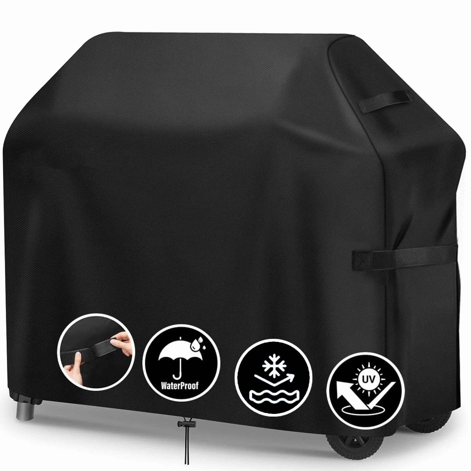 Copertura Barbecue da Esterno, 210D Oxford Copri BBQ, Anti Polvere Neve Pioggia Feci di Uccelli Sole Telo Impermeabile Esterno con Coulisse