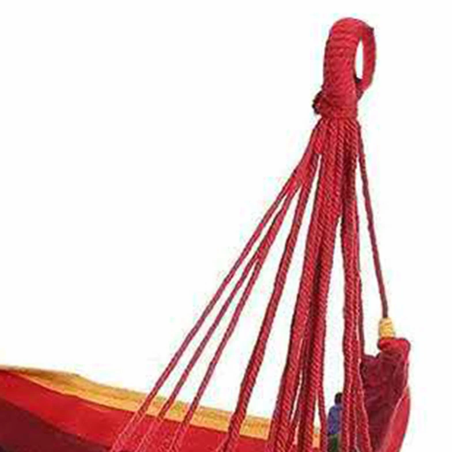 Sedia Sospesa Altalena per Amaca da Esterno in Tela, a Strisce Colorate, Pieghevole Portatile, 100x130cm, per Giardino