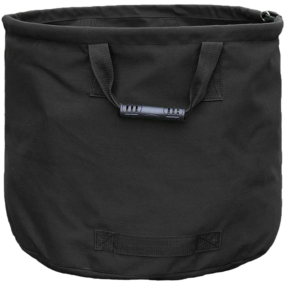 ZYWUOY Grande borsa da giardino per foglie, in tela resistente, con cinghie rinforzate per foglie, frutta e verdura, 56 x 46 cm, raccoglitore di detriti all'aperto