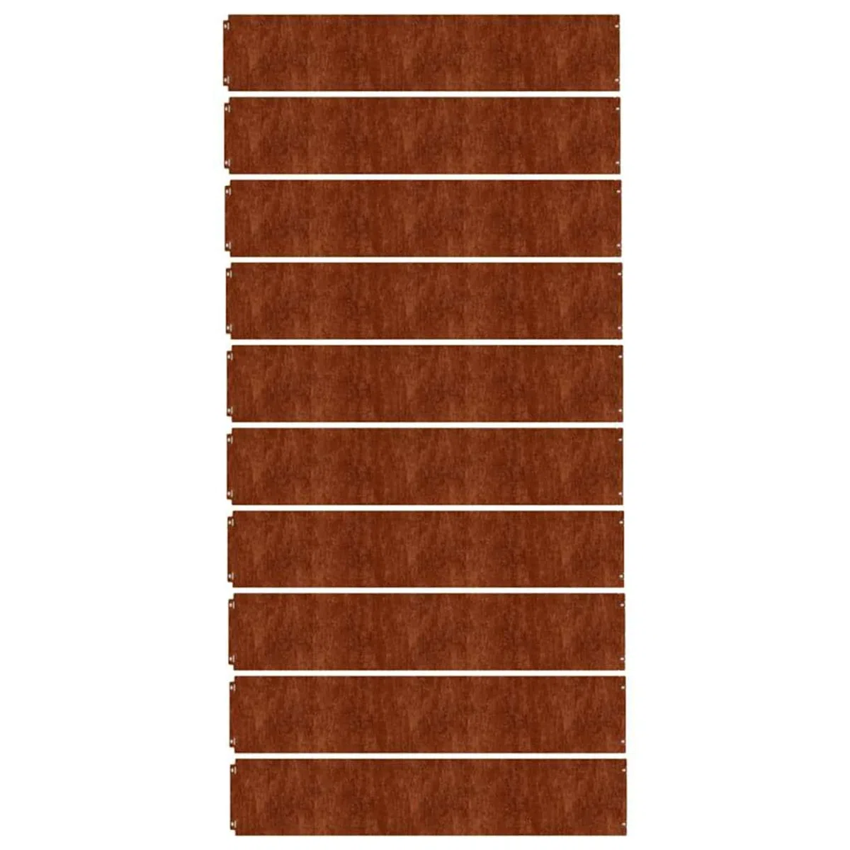 Gecheer Bordure per Prato, Flessibili con Sistema di Connessione Rapida 20x103 cm in Acciaio Corten per Giardini Aiuole Vialetti e Cortili
