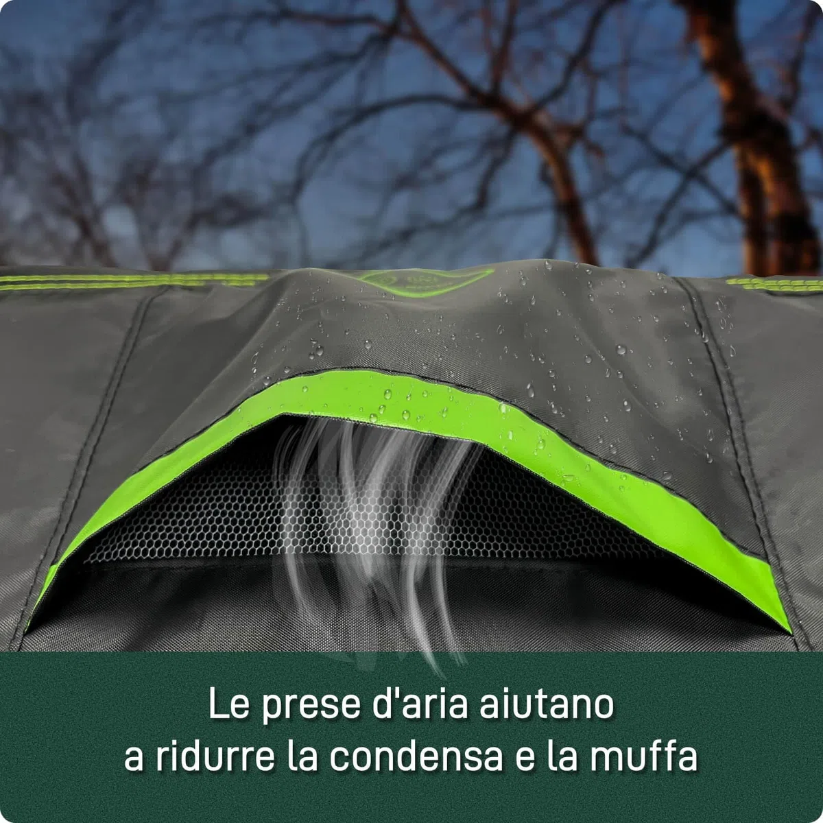 AWNIC Copertura Sedie Esterno Impermeabile, Antivento e Antipolvere, Resistente ai Raggi UV Copri Sedie da Giardino 420D Poliestere Adatto per Sedie Plastica Esterno Impilabili 65x75x85/120cm