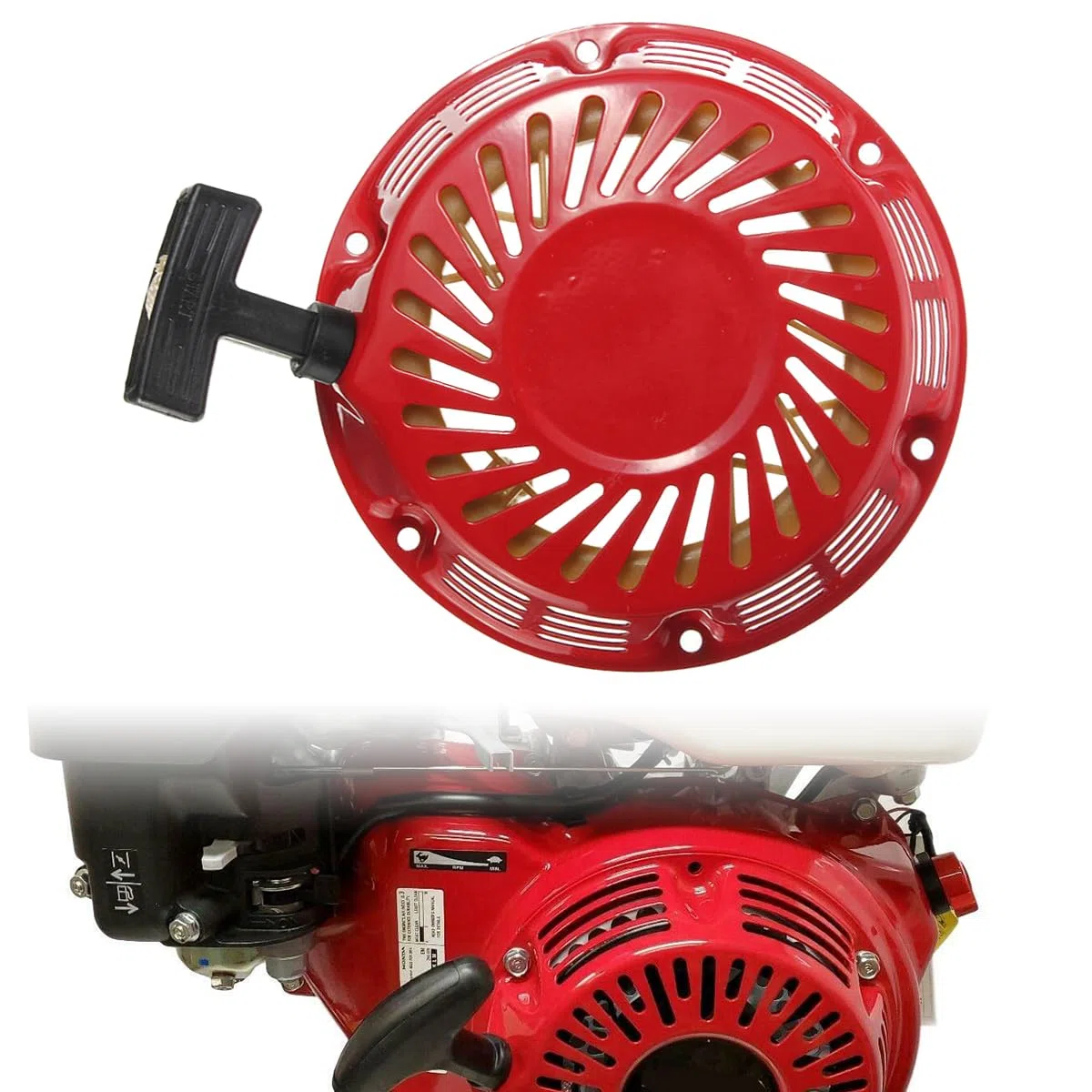 ZAMDOE Sostituzione Gruppo avviamento a Strappo per Honda GX240 (8HP), GX 270 (9HP), per Oregon 31-049, per Rotary 26-10469, 150-711, 28400-ZE2-W01ZA / B/N Parti del Motore, con Fune di avviamento