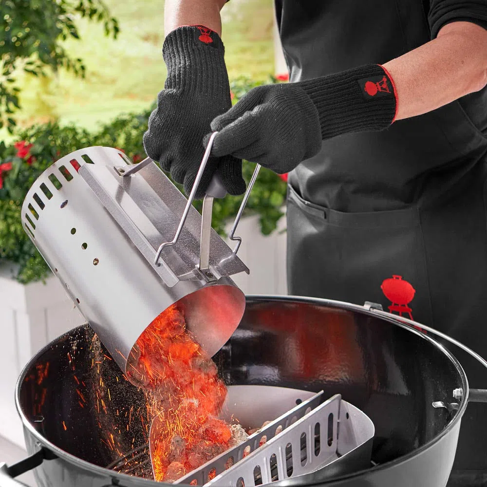 Weber Premium Guanti, L/XL, confezione da 1, nero