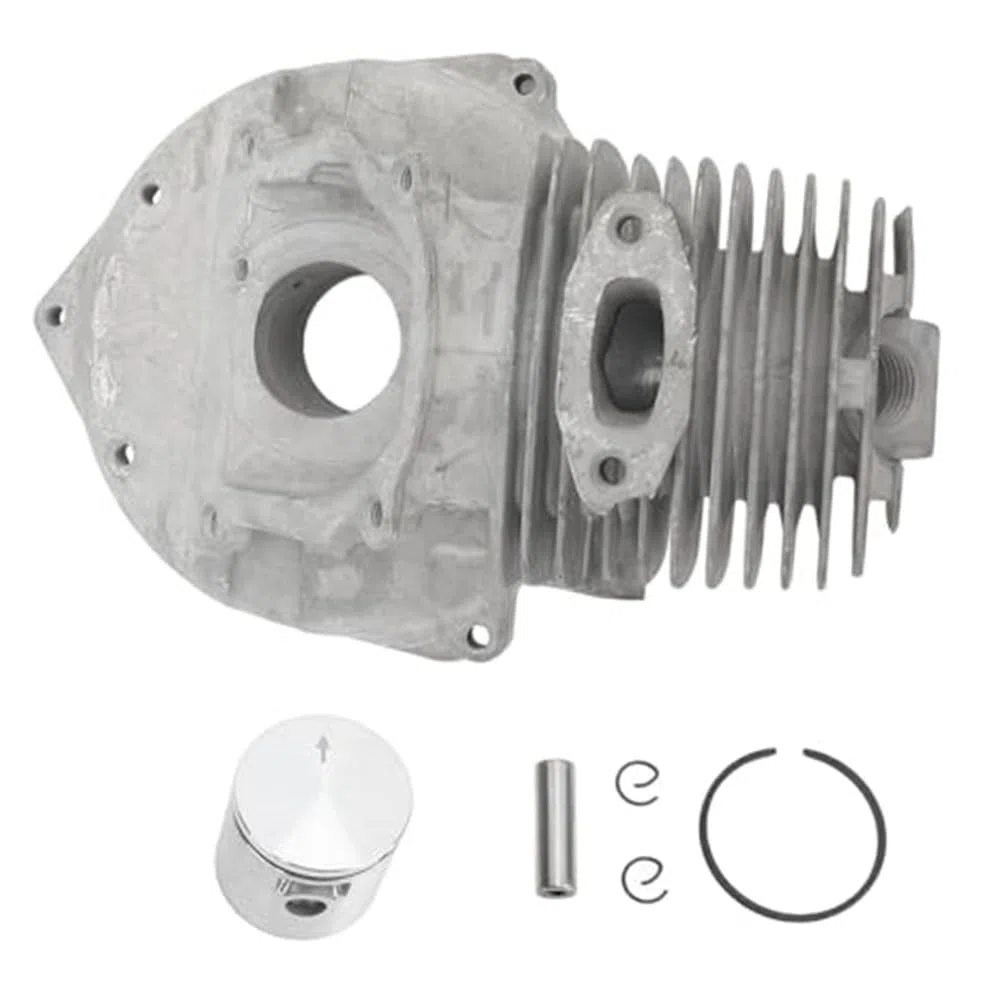 Kit di Ricambio Pistone Cilindro per Oleo Sparta 25/25TR/26/250/250TR/250T/260 & Efco 8200/8220/8260 – Kit di Riparazione Motore in Metallo 7 Pezzi